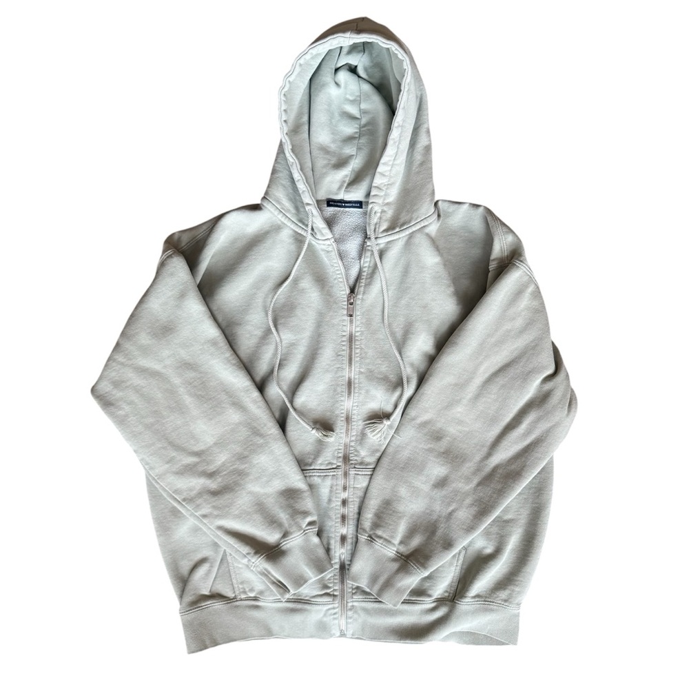 Brandy Melville Light Green Zip Up Jacket